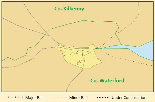 1905 Map Of Ireland Major Tweedy S Neighborhood   MedResShapefile Waterford 